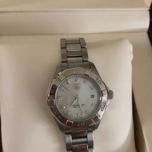 Authentic Tag Heuer Aquaracer MOP and Diamond Dial